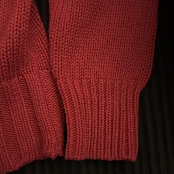 Polo jeans company Ralph Lauren, red knit sweater size medium 100% cotton. - Picture 11 of 13